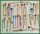 Vtg Cocktail Stirrers swizzle Sticks Lot Of 105  Pcs - Liquor attractions hotels