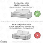 Ikea Kivik Cover For 3-seat Sofa   Kelinge Gray-turquoise 005 269 79