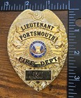 Portsmouth Rhode Island Fire Department Lieutenant Obsolete Metal Badge