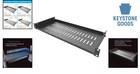 8-inch Deep 1u Vented Rack Mount Shelf For 19-inch Network Racks