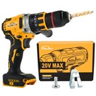 1 2  Brushless Cordless Hammer Drill driver For Dewalt 20v Max Battery 2-speed