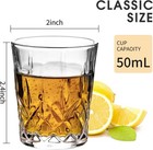 1 7 Oz Tequila Shot Glasses Heavy Base Shot Glass  Crystal Cordial Glasses  4 
