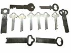 Lot Of 12 Vintage Flat Keys - Great For Projects  Crafts  Collectors 