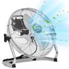 12 Inch High Velocity Metal Industrial Floor Fan With 3 Speeds  90   180   Tilt