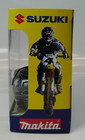 New-ray  Makita Suzuki Ricky Carmichael  4 2006 Motocross Diecast W Helmet