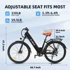 2025 E-bike 26  Electric Bike 750w City Bicycle -commuter Ebike Black 28mph