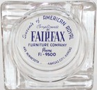Vintage Glass Ashtray Fairfax Furniture American Royal Souvenir Kansas City Kans