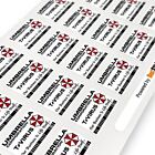 Umbrella Corporation Resident Evil T-virus Vial Vinyl Stickers 25x17 5mm