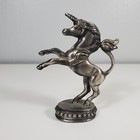 Pewter Unicorn Figurine Paperweight 4  Tall Pg 1993 Taiwan Fantasy Vintage