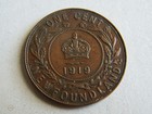 1919-c Newfoundland Large Cent - Better Grade   Nice Strike With Good Eye Appeal