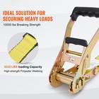Uimoso 10 Pack Ratchet Tie Down Straps 10000 Lbs 2  X 30  Heavy Duty For Cargo