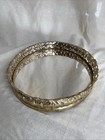 Vintage Oval Mirror Vanity Makeup Perfume Tray  11 X 9  Gold Tone