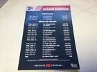 New England Patriots 2023 Season Schedule Magnet- Gillette Stadium