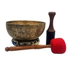 8  Vintage Handmade Singing Bowl Hand Hammered Antique Bronze Yoga Tibetan Nepal