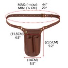 Tourbon Leather Gardening Belt Pouch Florist Organizer Waist Bag Tools Holster