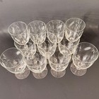 Vintage Etched Wheat Glass Water Goblets Set Of 11 Stemmed Footed 5 5 Inch  