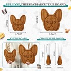 Ziliny French Bulldog Gifts For Women French Bulldog Cheese Board Set With Kn   