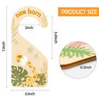 8pcs Safari Baby Closet Dividers  Double Sided Nursery Hanger Dividers Wood 
