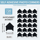 Pajean 720 Pieces Photo Corners Self Adhesive Photo Corners For Scrapbooking And