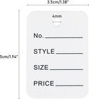 1000pcs Price Tags  White Clothing Tags For Retail  Small Kraft Paper Tags For L