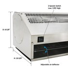 Awoco Fm1506-ss 24  Stainless Steel Super Power Air Curtain 120v 2 Speeds