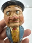 Vintage Arni  Mechanical Bottle Stopper     Carved Man
