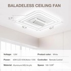 Bladeless Ceiling Fans With Lights  20  Modern Flush Mount Ceiling Fan Remote