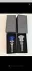 Vintage Rosenthal Versace Medusa Lead Crystal Wine Stopper 2frosted Blue   White