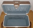 Vintage Hard Case Camera Bag Brown Shoulder Strap Carrycase