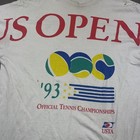 Vintage Us Open Shirt Mens Large  White Tennis Championships Usta 90s Graphic