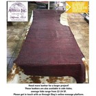 Burgundy Red Crocco Gator Embossed Cow Leather Rough Cut By The Square Foot