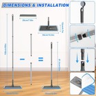 Microfiber Mops For Hardwood Floor Cleaning - Bpawa Flat Mop With Gray 