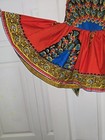 Handmade Vtg Red Festival Dance Style Pinafore Dress Size Girls Small