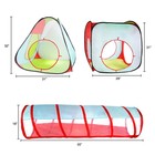 Kids Playhouse Pop-up Tent Cube Tunnel Set Pretend Play Tent Indoor Outdoor