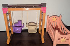 Fisher Price Loving Family Backyard Playground Slide Swing   Crib Lot Set D5