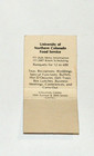 Vintage University Of Northern Colorado Food Service Matchbook Cover Greeley Co