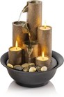 Tabletop Fountain Water Waterfall Zen Relaxation Soothing Small Decor Indoor New