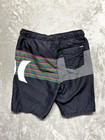 Hurley Swim Trunks Shorts Kid s Size M  10 12  Black Splash Striped Pull On