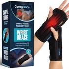 Nighttime Pain Relief Wrist Brace For Carpal Tunnel   Arthritis - 2 Pack  Breath