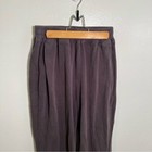 Dqstore Women   s Size Large Sweatpants Dark Gray Wide Leg Drawstring Hem Dq-0797