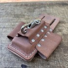 Vintage Klein Tools 5119 Leather Tool Holder  Medium  Made In Usa