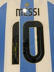 Lionel Messi Leo Signed Framed Authentic Adidas Argentina Jersey W  Icons Coa
