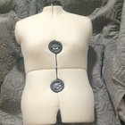 Beige Adjustable Female Dressmaker s Dummy  2-part Form For Sewing   Tailoring
