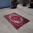 3 6 X 4 11 Vintage Persian Wool Rug  handknotted 