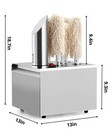 5 Heads Commercial Glass Polisher Electric Winery Wine Glass Polishing Machine