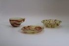 Akro Agate Children s Dishes 3pc Lemonade Oxblood Great Coloring 