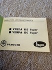 Vespa Piaggio Operation Maintenance Owner s Manual Super Nice Rare