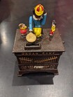 Cast Iron Mechanical Monkey Organ Bank From The Book Of Knowledge Collection