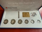 1992 Singapore Sterling Silver Proof 7 Coin Set Scallop  5 Original Box Coa