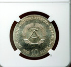 East Germany Ddr 1977 Silver Probe 10 Marks Otto Von Guericke Ngc Ms65